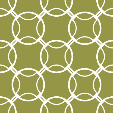 Zeytin yeşili ve beyaz geometrik seamless modeli web, Tekstil ve duvar kağıtları için