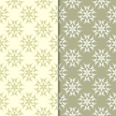Zeytin yeşili st çiçek kökenden. Tekstil ve duvar kağıtları için dikişsiz desen