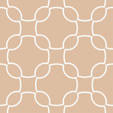 Bej ve beyaz geometrik süsleme. Web, Tekstil ve duvar kağıtları için seamless modeli