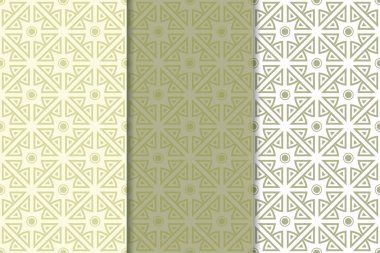 Zeytin yeşili ve beyaz geometrik dikey Dikişsiz desen web, Tekstil ve duvar kağıtları için