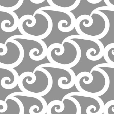 Soyut seamless modeli. Gri ve beyaz arka plan Tekstil, duvar kağıtları ve kumaşlar için