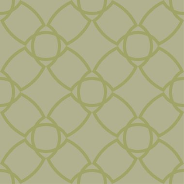 Zeytin yeşili geometrik süsleme. Web, Tekstil ve duvar kağıtları için seamless modeli