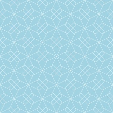 Hafif mavi geometrik tasarım. Web, Tekstil ve duvar kağıtları için seamless modeli