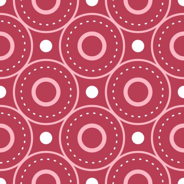 Geometrik arka plan. Kırmızı ve bej Dikişsiz desen duvar kağıtları, Tekstil ve kumaş için