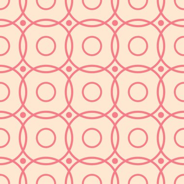 Kırmızı ve bej geometrik seamless modeli web, Tekstil ve duvar kağıtları için