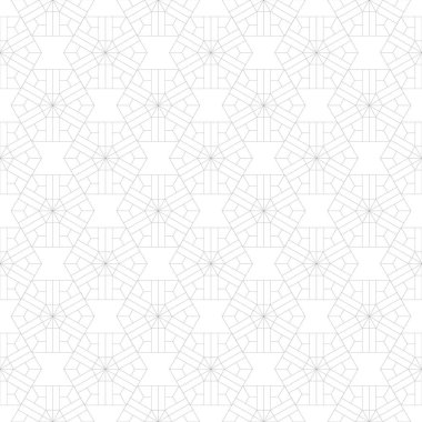 Beyaz arka planda gri geometrik tasarım. Web, Tekstil ve duvar kağıtları için seamless modeli