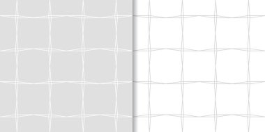 Işık gri geometrik süsler. Web, Tekstil ve duvar kağıtları için dikişsiz desen seti
