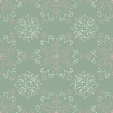 Yeşil çiçek arka plan. Duvar kağıtları, Tekstil ve kumaş için çiçek tasarımları ile Seamless modeli