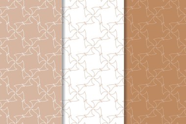 Kahverengi ve beyaz geometrik Dikişsiz desen web, Tekstil ve duvar kağıtları için