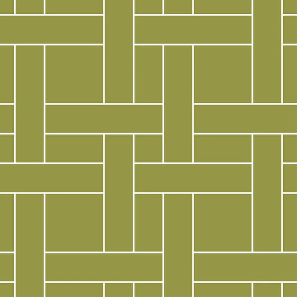 Olivgrüne Und Weiße Geometrische Ornamente Nahtloses Muster Für Web Textilien — Stockvektor