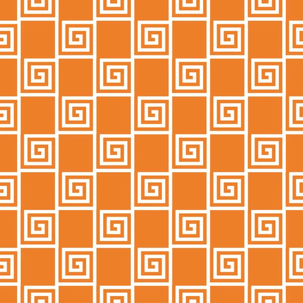 Оранжевый Геометрический Орнамент Бесшовный Узор Веб Текстиля Обоев — стоковый вектор