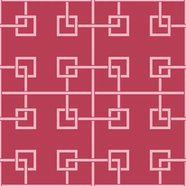 Vermelho Rosa Pálido Padrão Geométrico Sem Costura Para Web Têxteis — Vetor de Stock