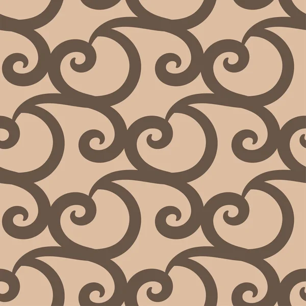Abstrakte Nahtlose Muster Beige Und Brauner Hintergrund Für Textilien Tapeten — Stockvektor