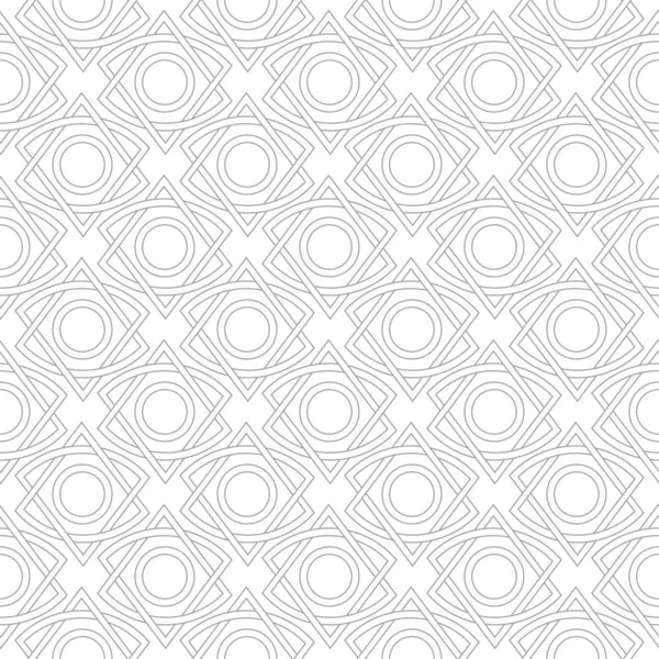 Šedá Bezešvé Geometrický Vzor Bílém Pozadí Ozdoba Pro Web Textil — Stockový vektor