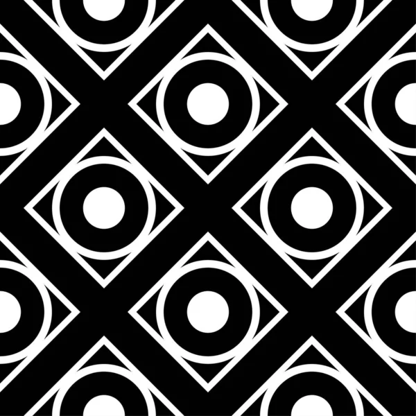 Siyah ve beyaz geometrik yazdır. Web, Tekstil ve duvar kağıtları için seamless modeli