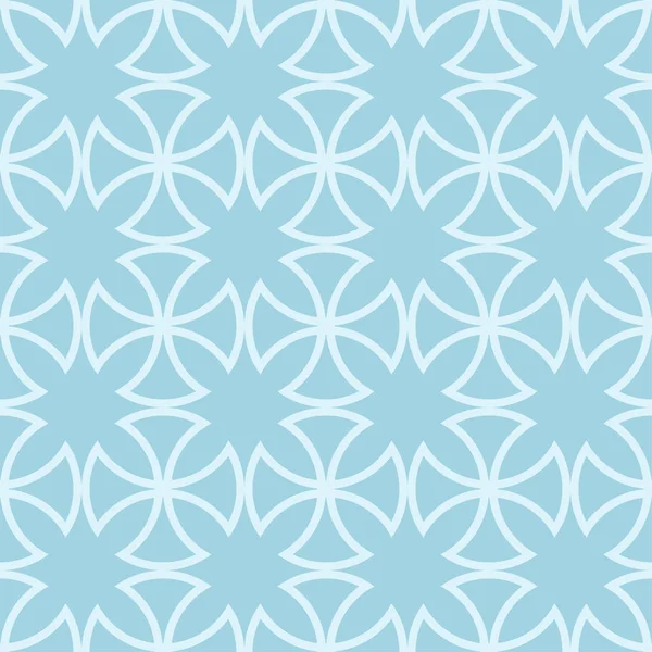 几何蓝色和白色抽象无缝图案 纺织品背景 — 图库矢量图片