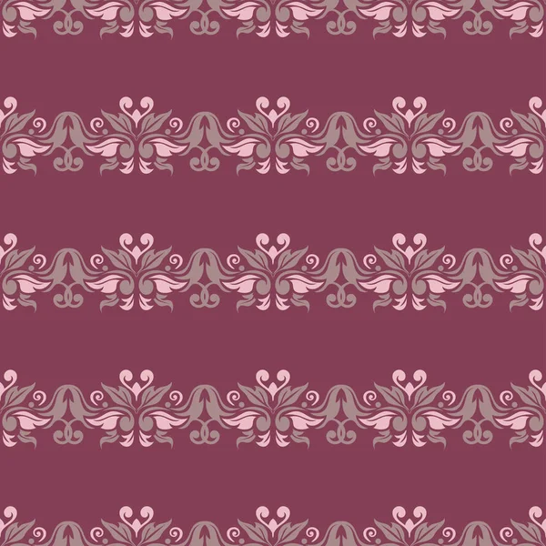Fond Sans Couture Floral Motif Rouge Pourpre Pour Papiers Peints — Image vectorielle