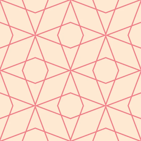 Rood Beige Geometrische Sieraad Naadloze Patroon Voor Web Textiel Achtergronden — Stockvector