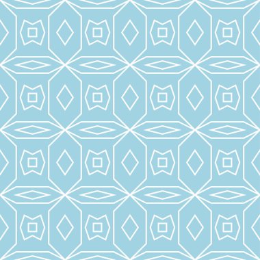 Lacivert ve beyaz geometrik süsleme. Web, Tekstil ve duvar kağıtları için seamless modeli