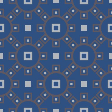 Kesintisiz mavi arka plan. Geometrik desenli duvar kağıtları, Tekstil ve kumaş için