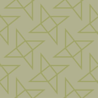 Zeytin yeşili geometrik seamless modeli web, Tekstil ve duvar kağıtları için