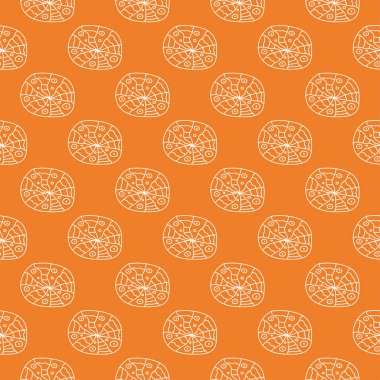 Turuncu geometrik süsleme. Web, Tekstil ve duvar kağıtları için seamless modeli