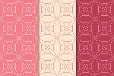 Kiraz kırmızı geometrik dikey Dikişsiz desen web, Tekstil ve duvar kağıtları için