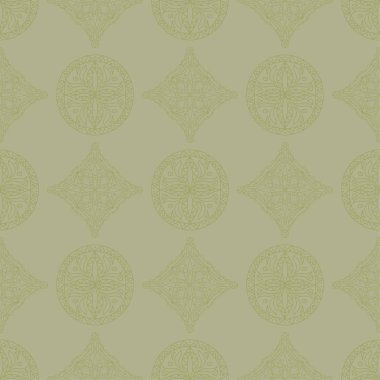 Zeytin yeşili geometrik yazdır. Web, Tekstil ve duvar kağıtları için seamless modeli