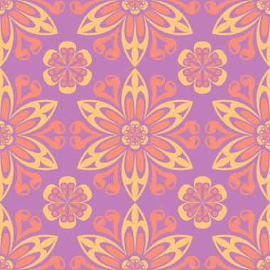 Çiçek seamless modeli. Renkli arka plan duvar kağıtları, Tekstil ve kumaş için