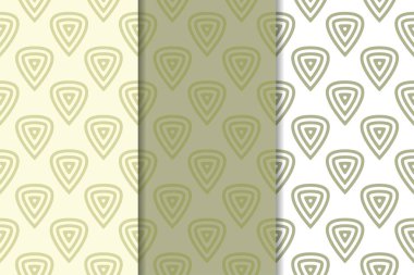 Zeytin yeşili ve beyaz geometrik dikey Dikişsiz desen web, Tekstil ve duvar kağıtları için