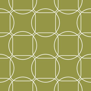 Zeytin yeşili ve beyaz geometrik seamless modeli web, Tekstil ve duvar kağıtları için