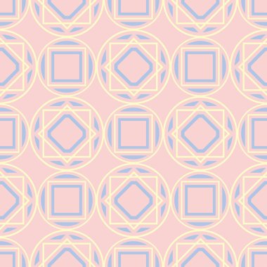 Geometrik sorunsuz pembe. Çok renkli desen duvar kağıtları, Tekstil ve kumaş için
