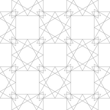 Geometrik süsleme. Işık gri seamless modeli web, Tekstil ve duvar kağıtları için
