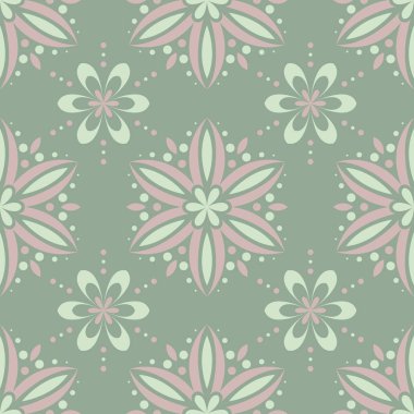 Zeytin yeşili çiçek seamless modeli. Arka plan duvar kağıtları, Tekstil ve kumaş için çiçek tasarımları ile