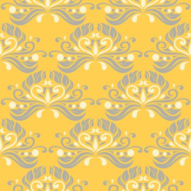 Sarı çiçek seamless modeli. Arka plan duvar kağıtları, Tekstil ve kumaş için çiçek tasarımları ile