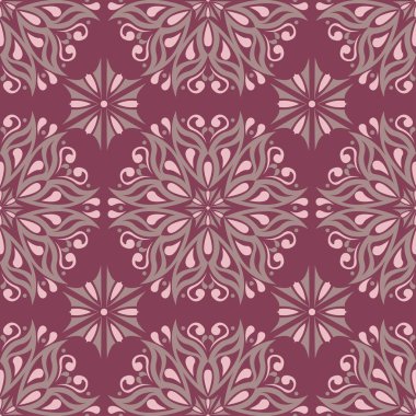 Mor kırmızı çiçek seamless modeli. Arka plan duvar kağıtları, Tekstil ve kumaş çiçek tasarım öğeleri ile