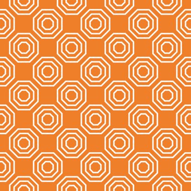 Turuncu geometrik yazdır. Web, Tekstil ve duvar kağıtları için seamless modeli