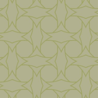 Zeytin yeşili geometrik süsleme. Web, Tekstil ve duvar kağıtları için seamless modeli