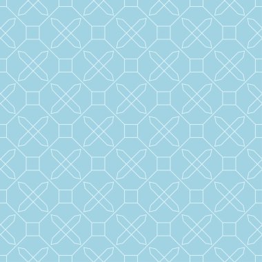 Hafif mavi geometrik süsleme. Web, Tekstil ve duvar kağıtları için seamless modeli