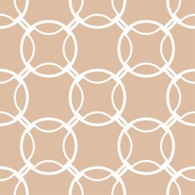 Bej ve beyaz geometrik seamless modeli web, Tekstil ve duvar kağıtları için