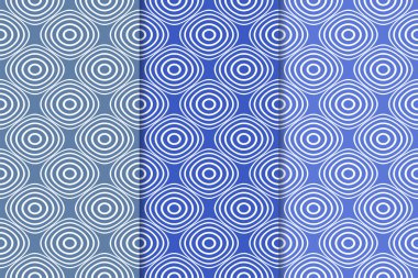 Mavi geometrik süsler. Web, Tekstil ve duvar kağıtları için dikey Dikişsiz desen seti