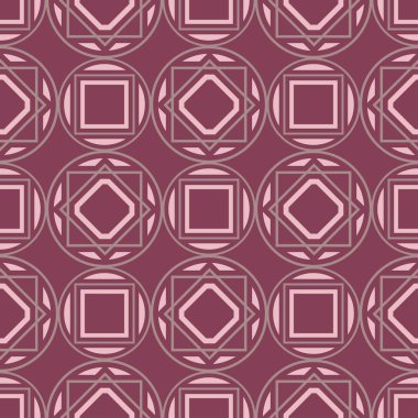 Geometrik mor kırmızı Dikişsiz desen duvar kağıtları, Tekstil ve kumaş için