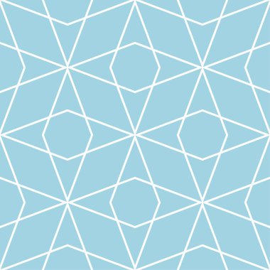 Lacivert ve beyaz geometrik süsleme. Web, Tekstil ve duvar kağıtları için seamless modeli