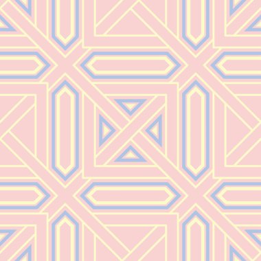 Geometrik sorunsuz pembe. Çok renkli desen duvar kağıtları, Tekstil ve kumaş için
