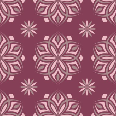 Mor kırmızı çiçek seamless modeli. Arka plan duvar kağıtları, Tekstil ve kumaş çiçek tasarım öğeleri ile