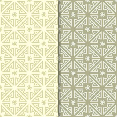 Zeytin yeşili geometrik Dikişsiz desen web, Tekstil ve duvar kağıtları için