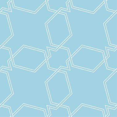 Lacivert ve beyaz geometrik süsleme. Web, Tekstil ve duvar kağıtları için seamless modeli