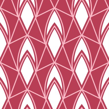 Geometrik kırmızı seamless modeli. Renkli arka plan duvar kağıtları, Tekstil ve kumaş için