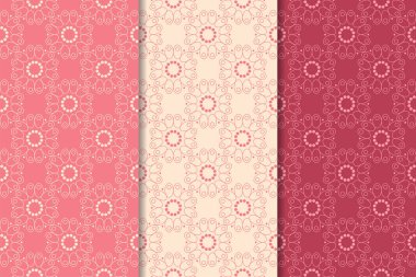 Kiraz kırmızı çiçekli süs tasarımlar. Duvar kağıtları ve kumaşlar için dikey Dikişsiz desen