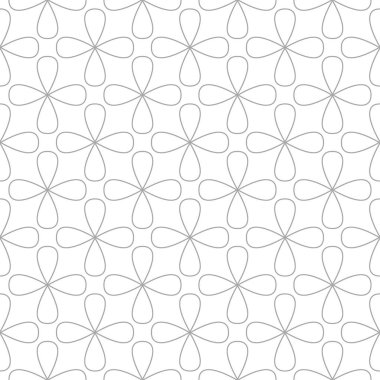 Beyaz arka planda gri geometrik süsleme. Web, Tekstil ve duvar kağıtları için seamless modeli